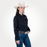 Blusa Vaquera Wrangler Logos Mujer