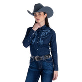 Blusa Vaquera Wrangler Mujer Blanca 138