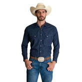 Camisa Vaquera Wrangler Hombre Retro s413