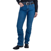 Jeans Vaquero Wrangler Mujer Retro High Rise Corte Bota 291