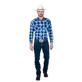 Camisa Vaquera Wrangler Hombre Retro s417