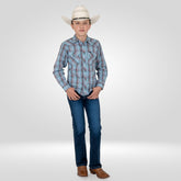 Camisa Vaquera Wrangler Slim Boot Niño 486