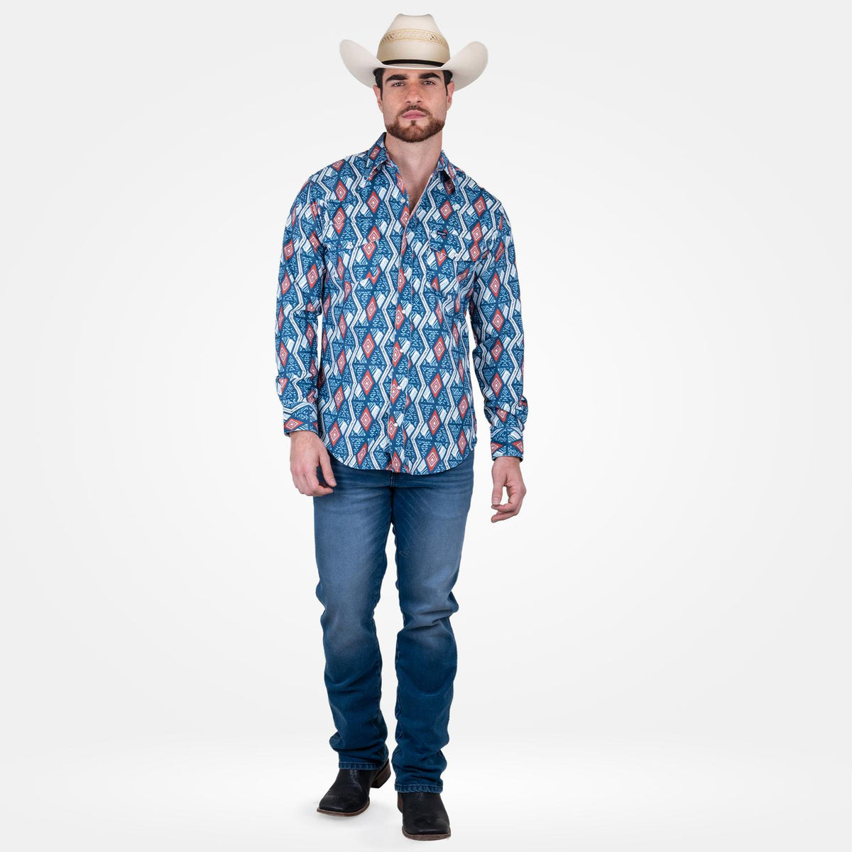 Camisa Vaquera Wrangler Checotah Hombre 897