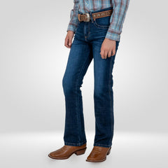 Pantalon Vaquero Wrangler Slim Boot Niño 376