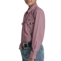 Camisa Vaquera Wrangler Niño Slim Fit Manga Larga 587