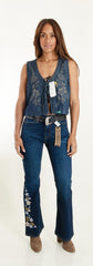 Jeans Vaquero Wrangler Mujer High Rise Flare 749