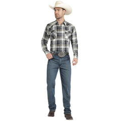 Camisa Vaquera Wrangler Hombre Regular Fit Manga Larga 788