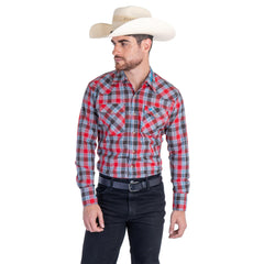 Camisa Vaquera Wrangler Hombre Cuernos Chuecos s977