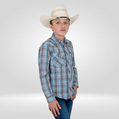 Camisa Vaquera Wrangler Slim Boot Niño 486