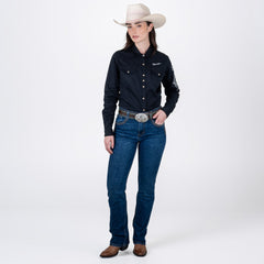Blusa Vaquera Wrangler Logos Mujer