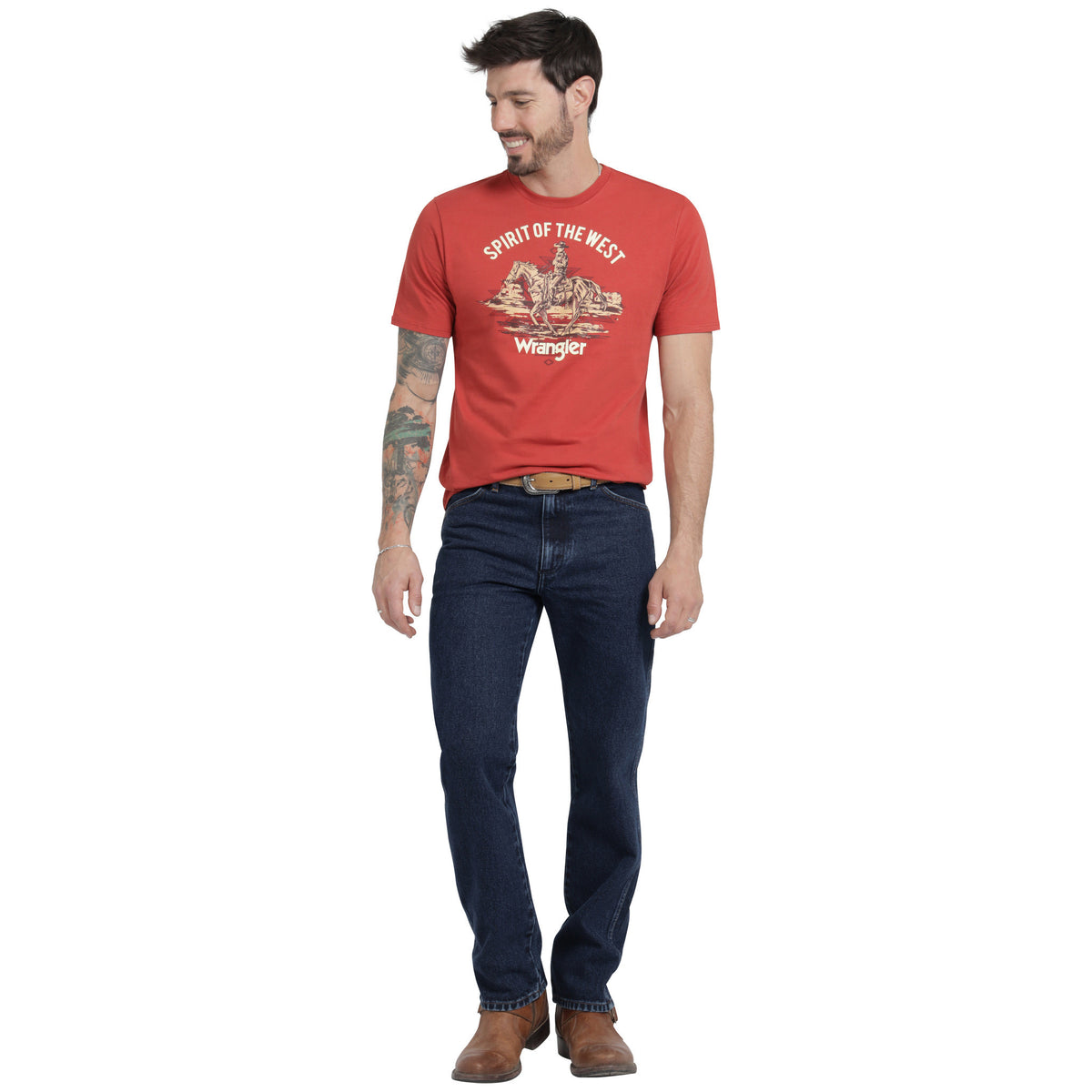 Playera Wrangler Hombre Comfort Manga Larga 612