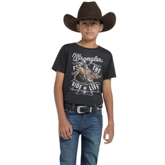 Playera Wrangler Niño Comfort Manga Corta 631