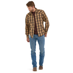 Camisa Vaquera Wrangler Hombre Slim Fit Manga Larga 194