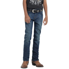 Jeans Vaquero Wrangler Niño Slim Boot 068