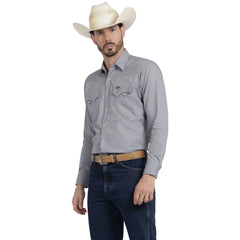 Camisa Vaquera Wrangler Hombre Slim Fit Manga Larga 517