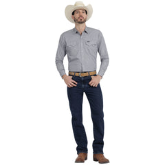 Camisa Vaquera Wrangler Hombre Slim Fit Manga Larga 517