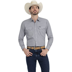 Camisa Vaquera Wrangler Hombre Slim Fit Manga Larga 517