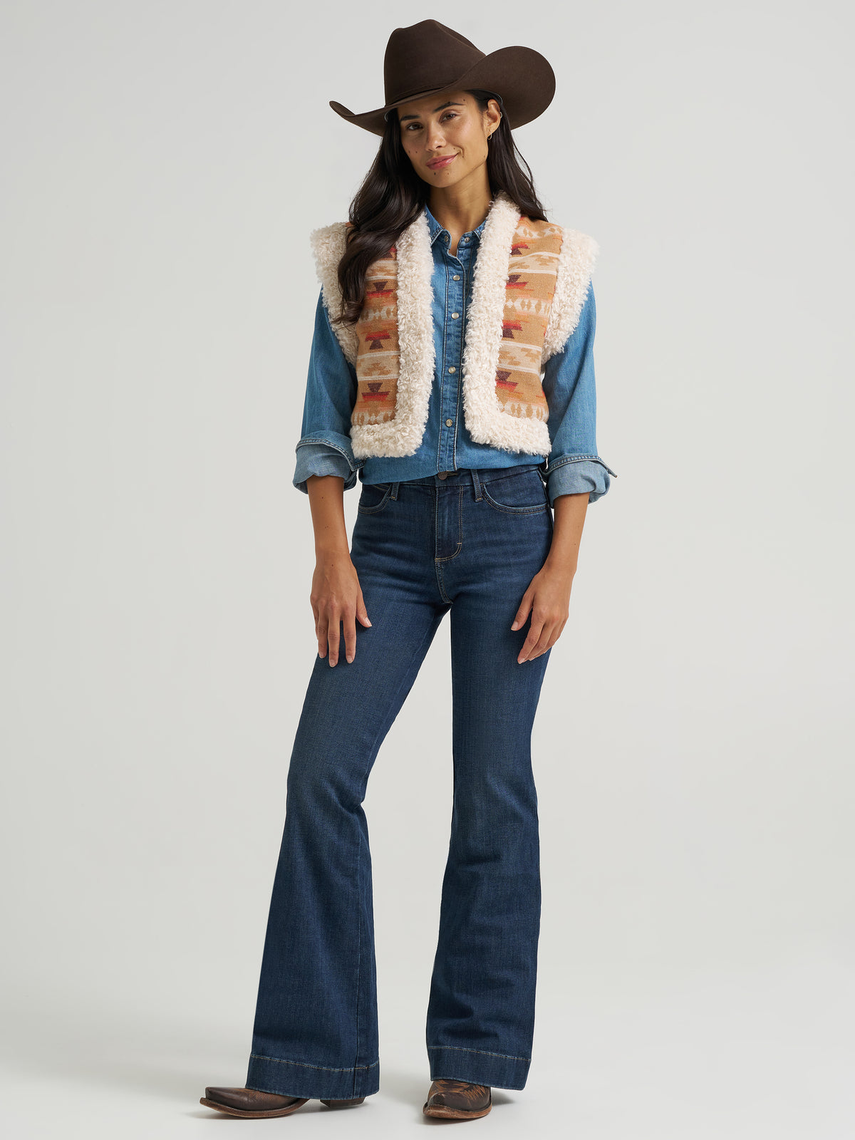Chamarra Vaquera Wrangler Slim Boot Mujer 269