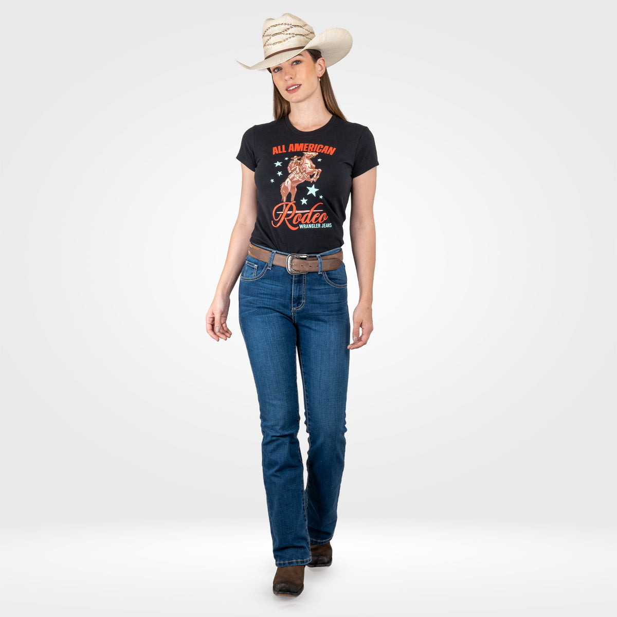 Playera Vaquera Wrangler Slim Fit Mujer 244