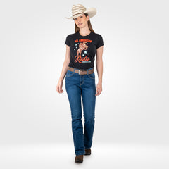 Playera Vaquera Wrangler Slim Fit Mujer 244