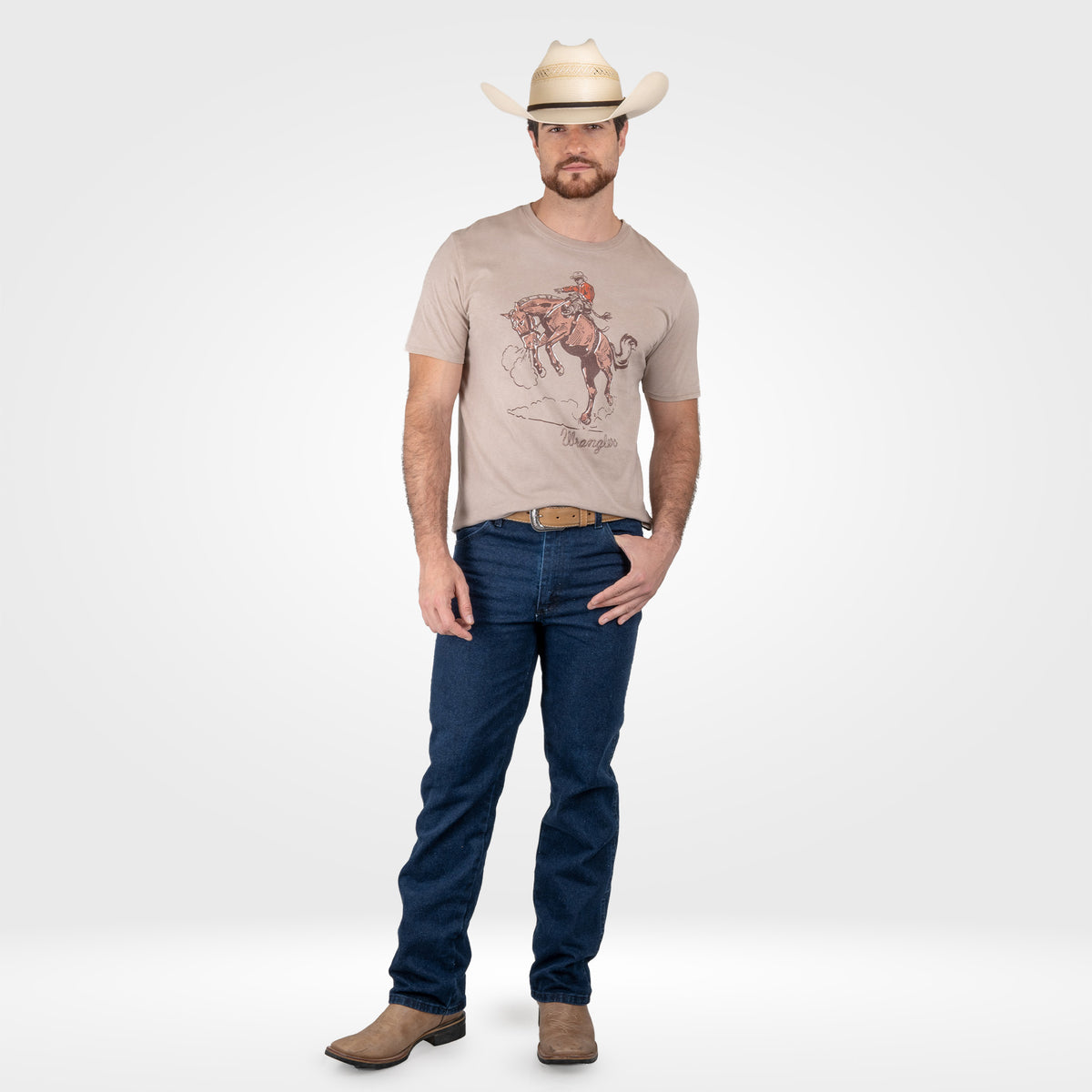 Playera Vaquera Wrangler Slim Fit Hombre 257