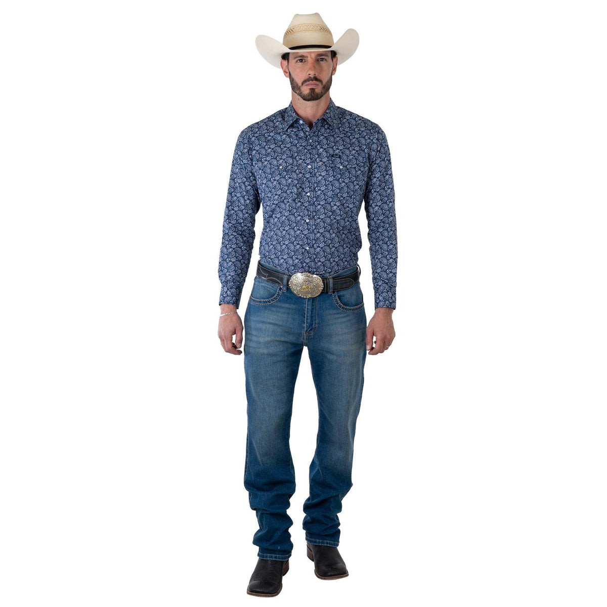 Camisa Vaquera Wrangler Hombre Retro s425
