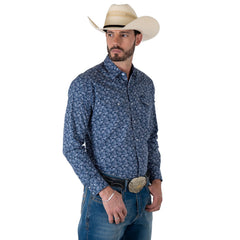 Camisa Vaquera Wrangler Hombre Retro s425