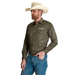 Camisa Vaquera Wrangler Hombre de Logo s921