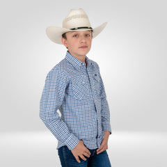 Camisa Vaquera Wrangler Slim Boot Niño 444