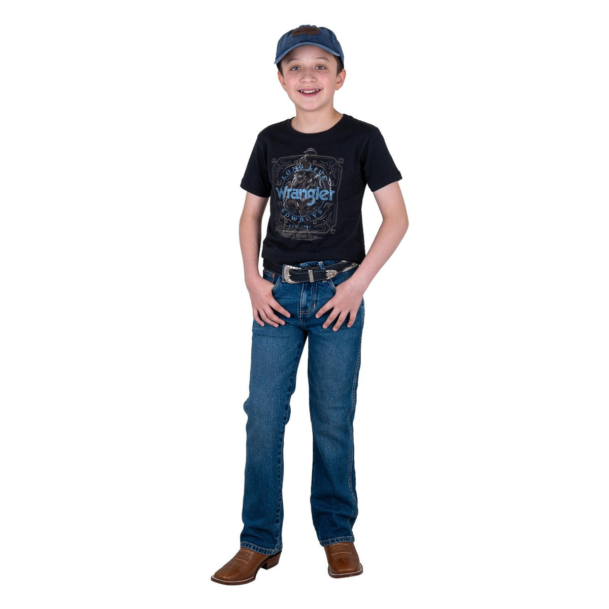 Jeans Vaquero Wrangler Niño Slim Boot Retro s281