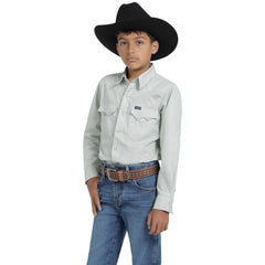 Camisa Vaquera Wrangler Niño Slim Fit Manga Larga 542