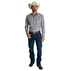 Camisa Vaquera Wrangler Hombre Western Fashion s983