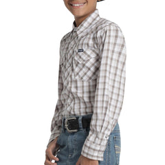 Camisa Vaquera Wrangler Niño Slim Fit Manga Larga 544