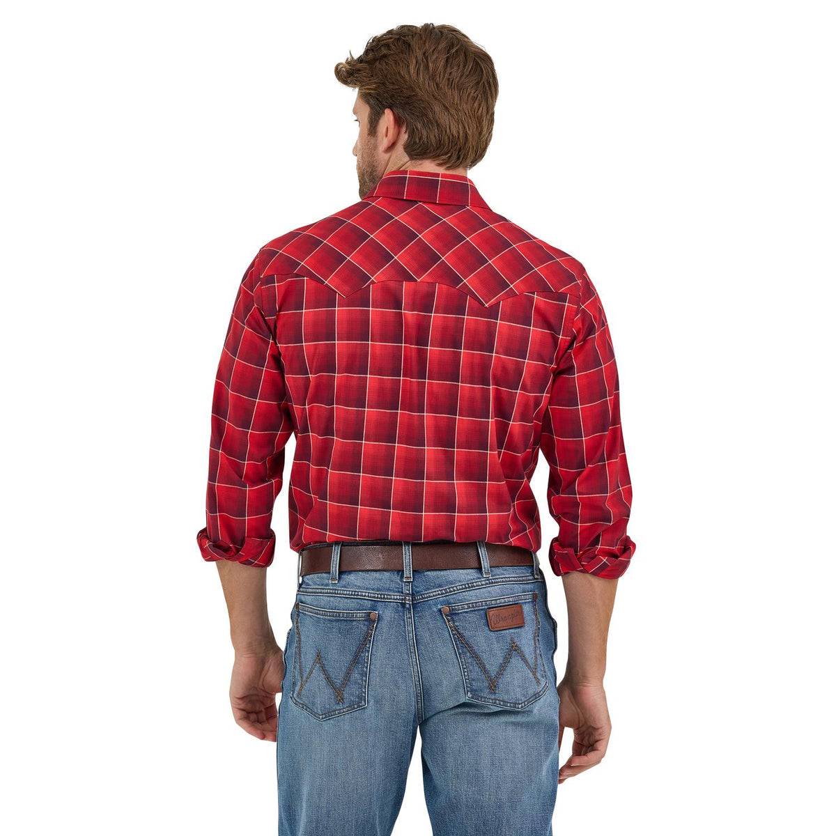 Camisa Vaquera Wrangler Hombre Slim Fit Manga Larga 196