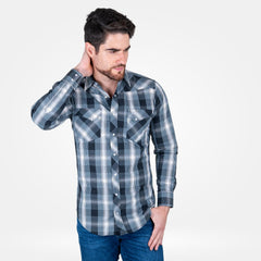 Camisa Vaquera Wrangler Western Fashion Hombre 970