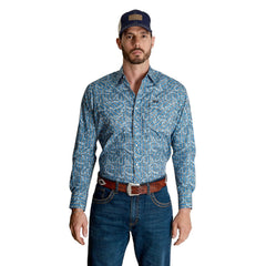 Camisa Vaquera Wrangler Hombre Retro s410