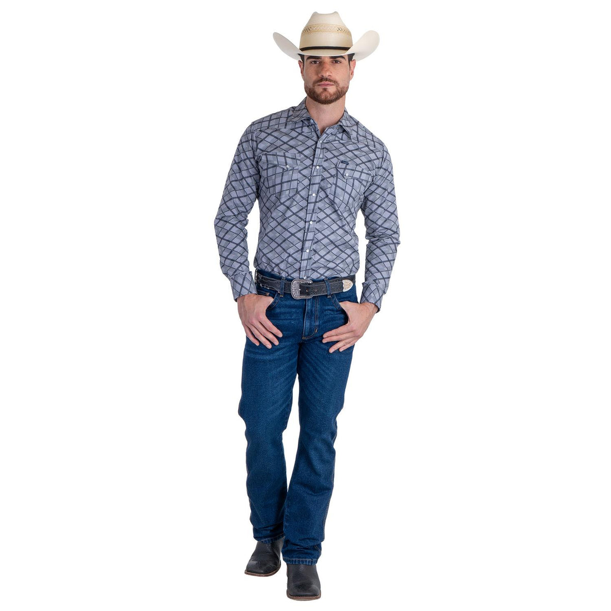 Camisa Vaquera Wrangler Hombre Retro s373