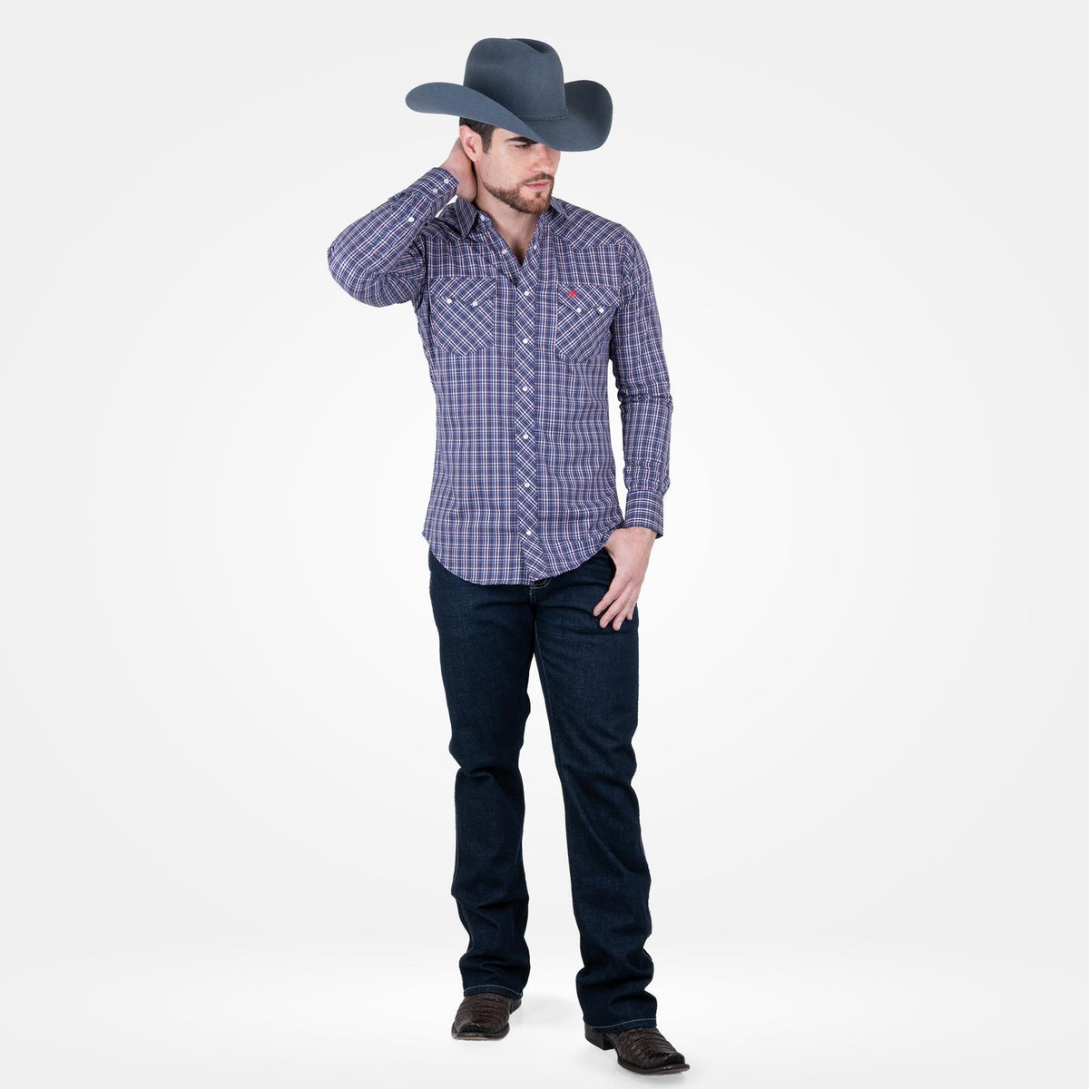 Camisa Vaquera Wrangler Western Fashion Hombre 867