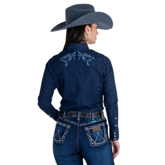 Blusa Vaquera Wrangler Mujer Blanca 138