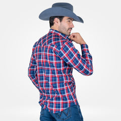 Camisa Vaquera Wrangler Cuernos Chuecos Slim Hombre 061