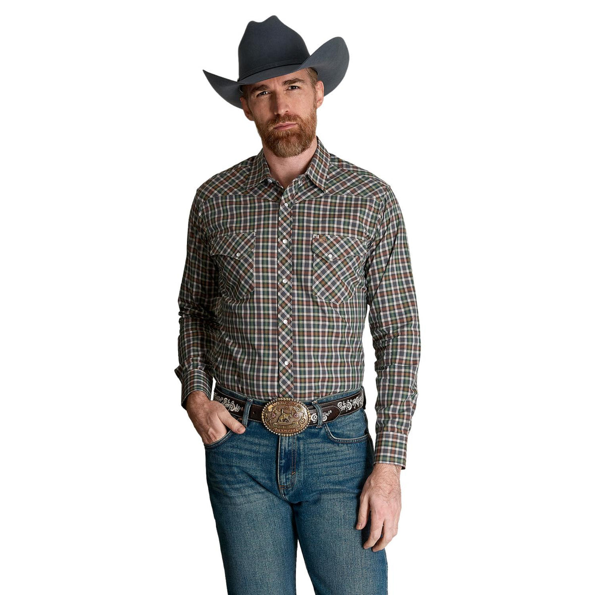 Camisa Vaquera Wrangler Hombre Western Fashion s991