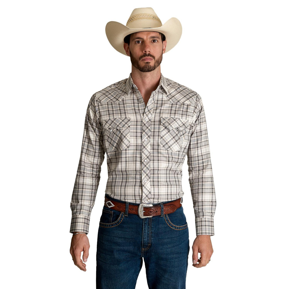 Camisa Vaquera Wrangler Hombre Western Fashion s985