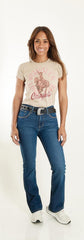 Jeans Vaquero Wrangler Mujer Retro High Rise Corte Bota 290