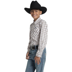 Camisa Vaquera Wrangler Niño Slim Fit Manga Larga 544