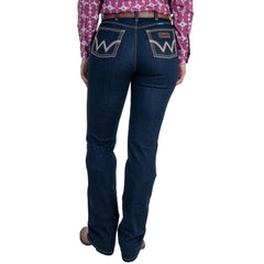 Jeans Vaquero Wrangler Mujer Retro High Rise Corte Bota 288