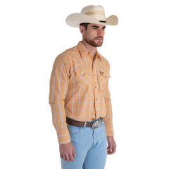 Camisa Vaquera Wrangler Hombre Cuernos Chuecos s979