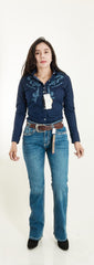 Blusa Vaquera Wrangler Mujer Blanca 138