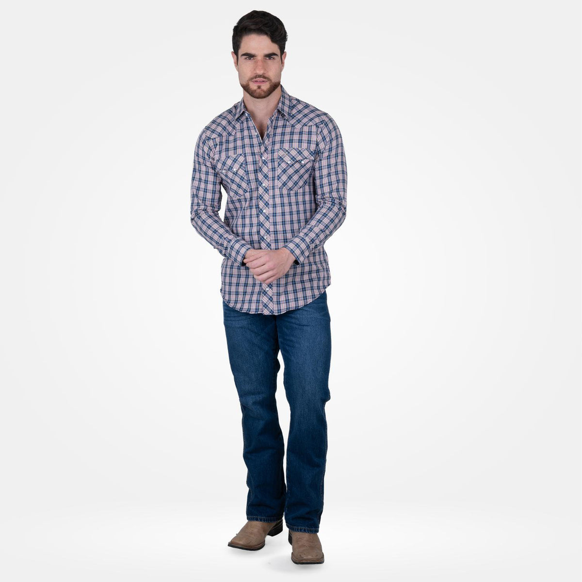 Camisa Vaquera Wrangler Western Fashion Hombre 868