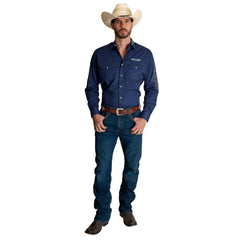 Camisa Vaquera Wrangler Hombre de Logo s923