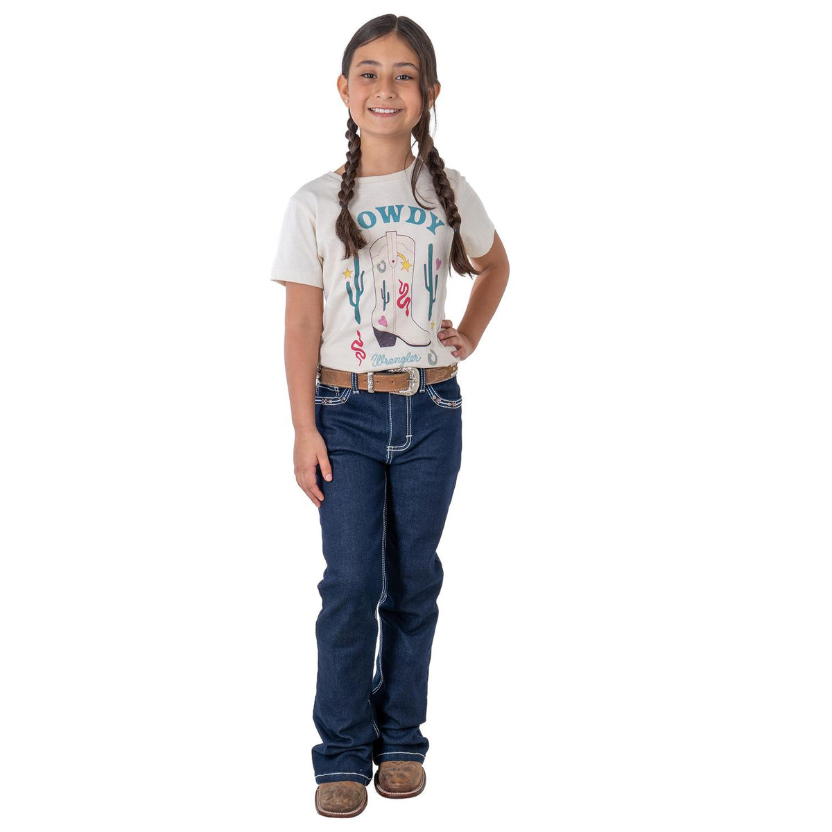 Jeans Vaquero Wrangler Niña Corte Bota 756